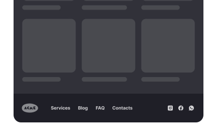 Make the footer visible and legible