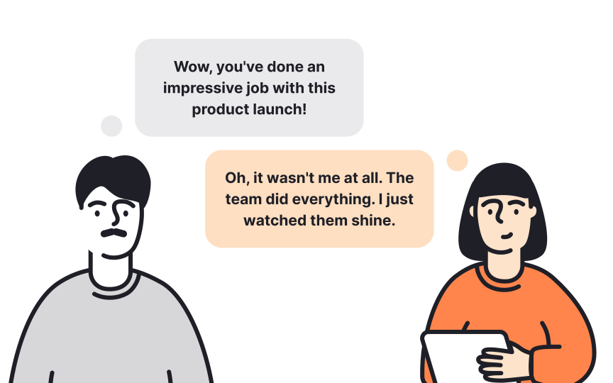 Acknowledge your achievements Bad Practice