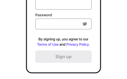 Add links to legal agreements