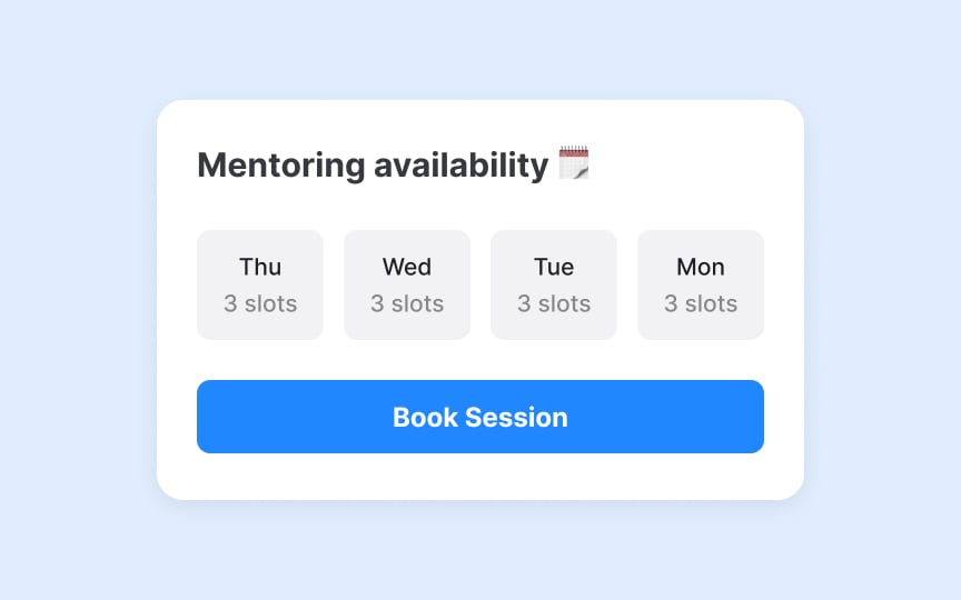 Agree upon a schedule