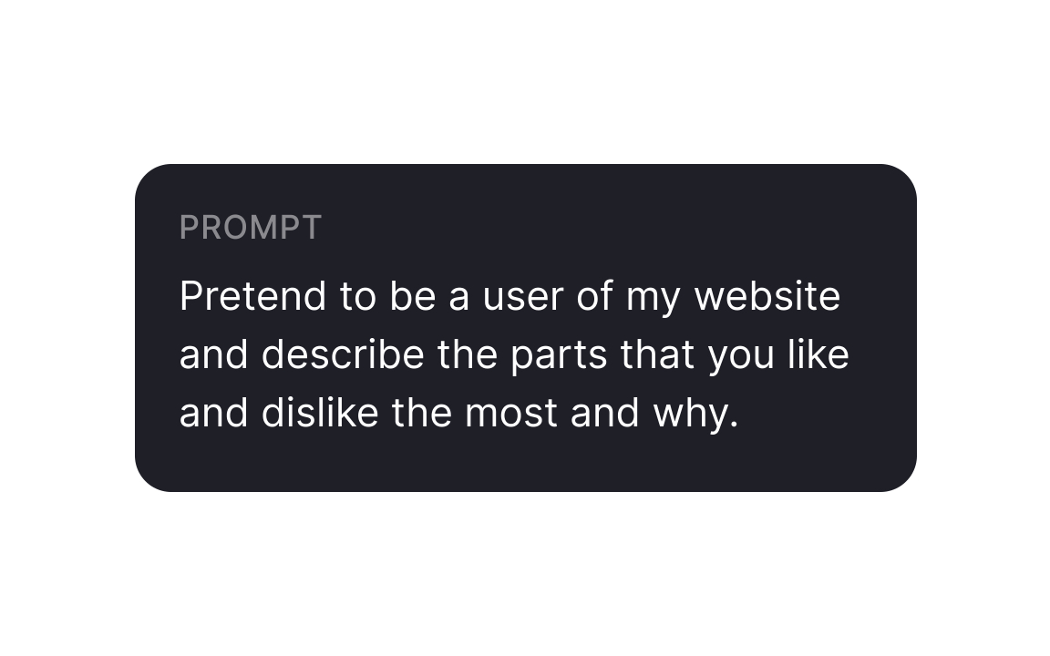 AI can’t think like your users Bad Practice