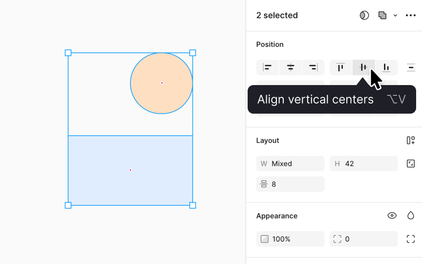 Alignment controls