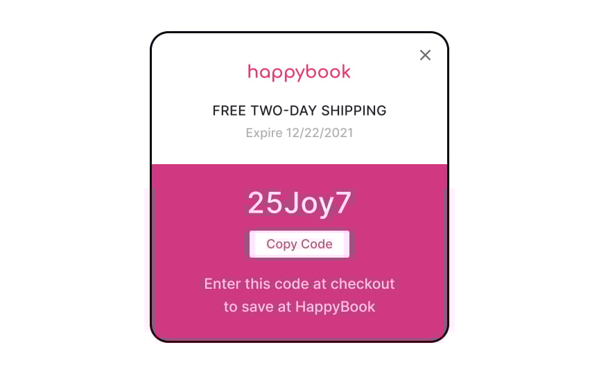 Allow promo codes to be applied with a click Best Practice