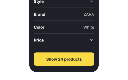 Display the number of matching results