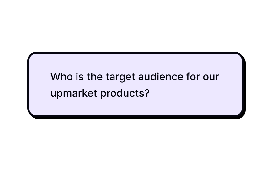 Articulate the goals Bad Practice