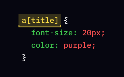 CSS attribute selector