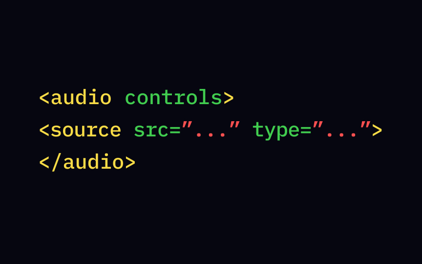 The <audio> tag Best Practice