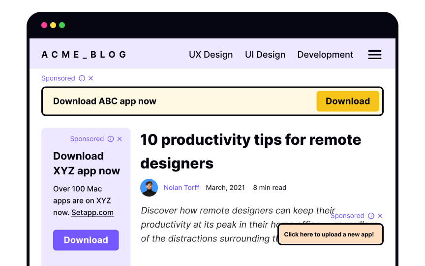 Avoid ruining user experience Bad Practice