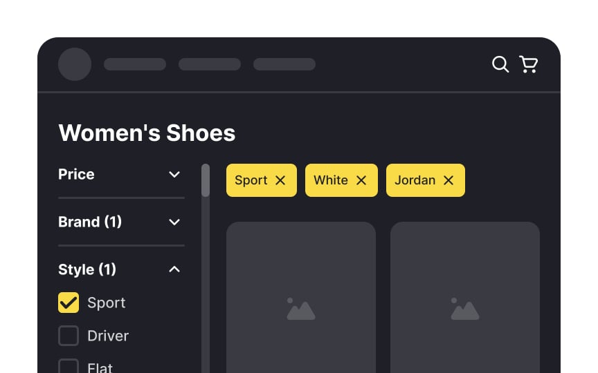 Display applied filters in an overview Best Practice
