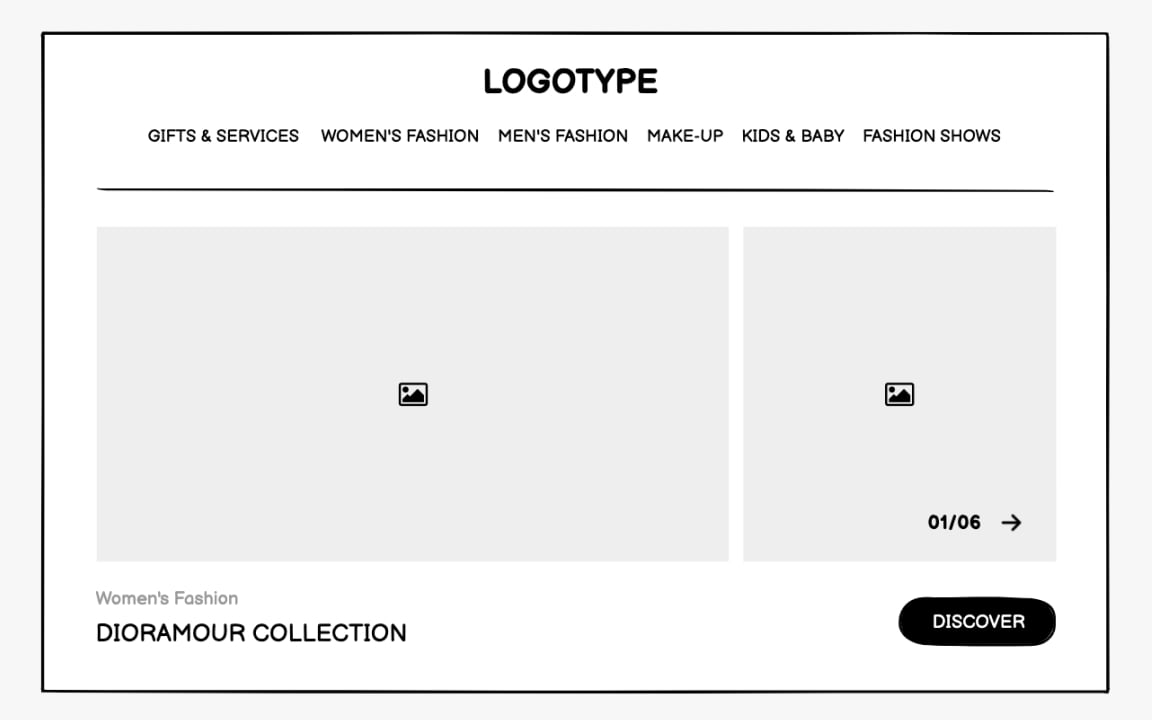Beauty and fashion wireframing Best Practice