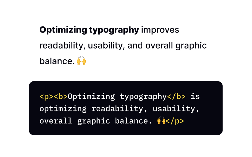 Bold text Best Practice