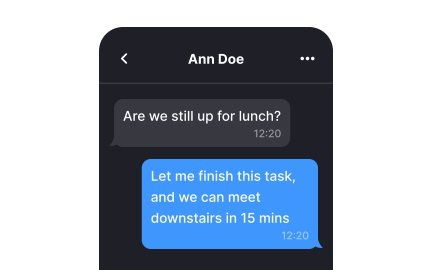 Choose chat bubble shapes for visual comfort
