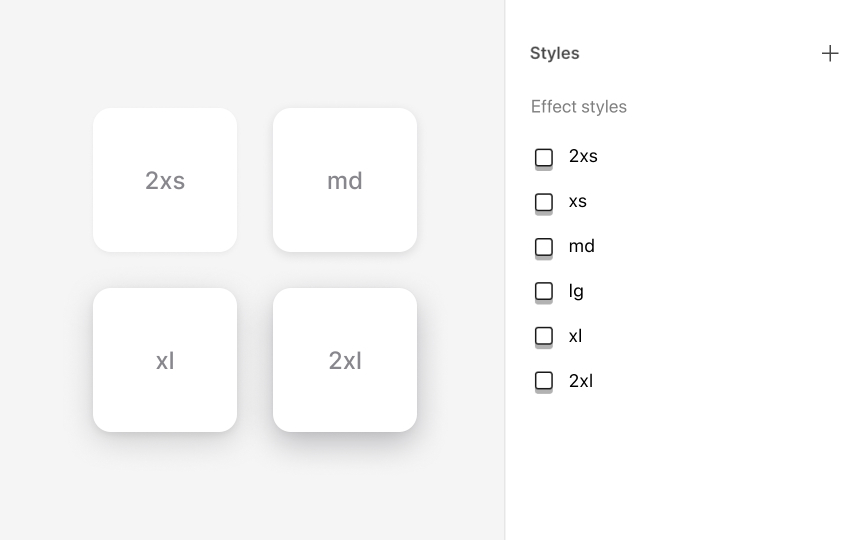 Building a clear elevation scale in Figma