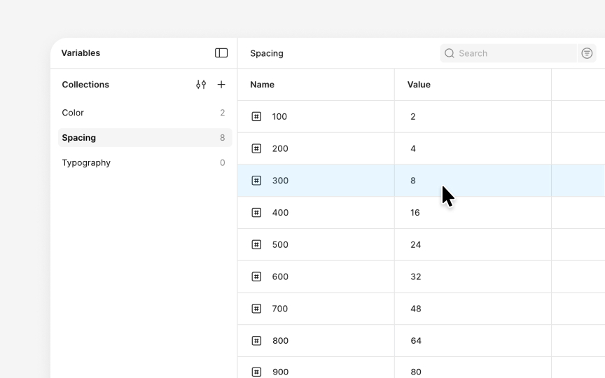 Building a spacing scale with tokens