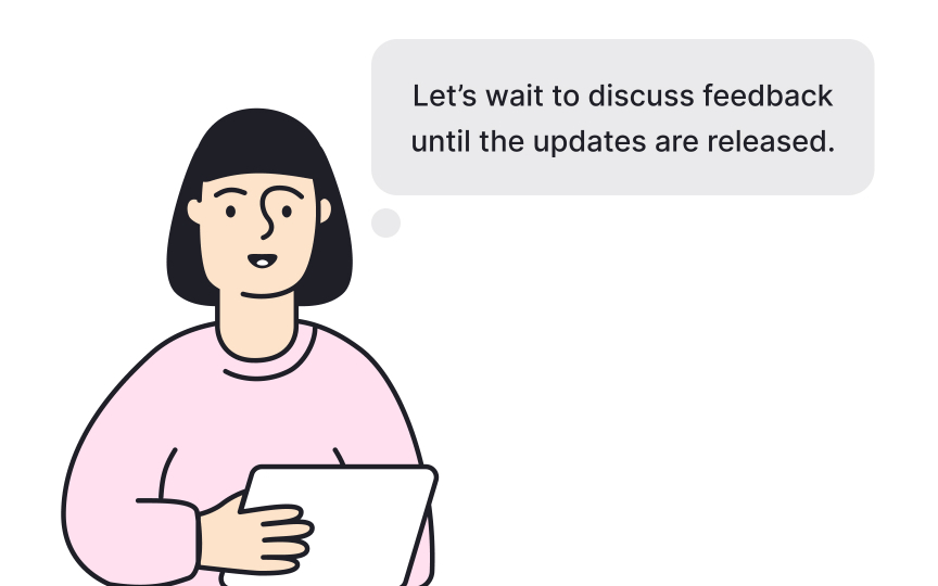 Building feedback into expectations management Bad Practice