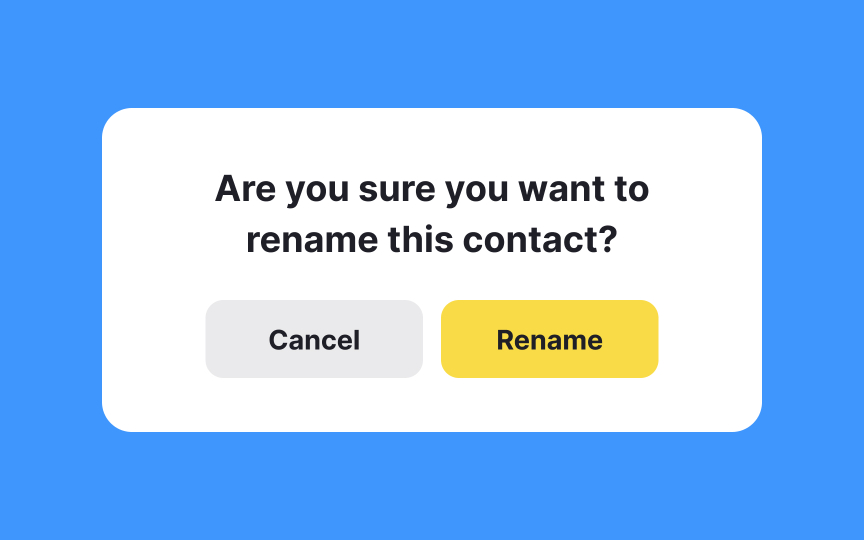 Prioritize buttons Best Practice
