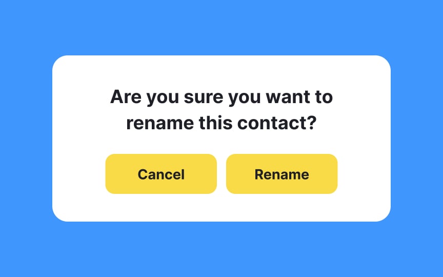 Prioritize buttons Bad Practice