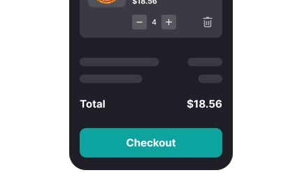 Place the checkout button after the order details