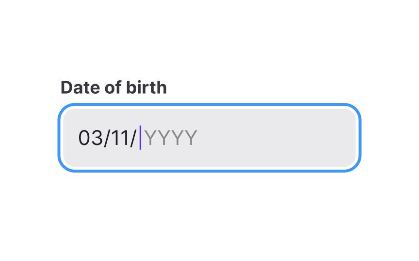 Calendar input