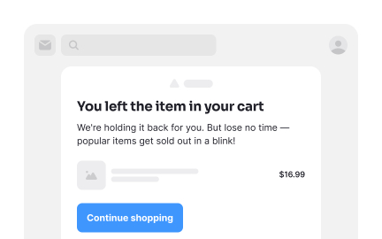 Cart abandonment emails