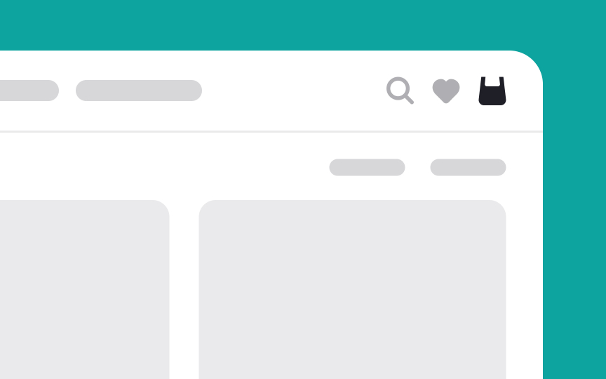 Use recognizable shopping cart icons Bad Practice