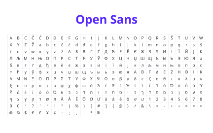 Choose a flexible typeface