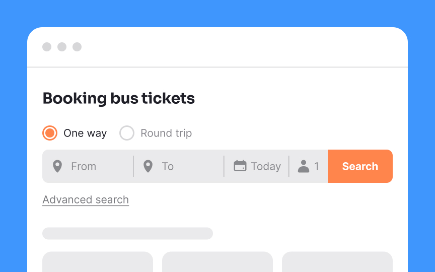 Keep the search process simple Best Practice
