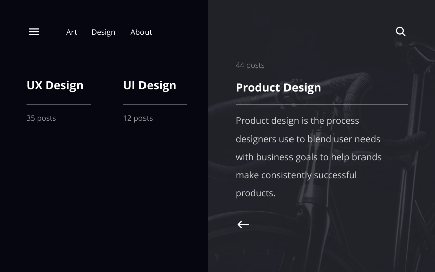 Use asymmetrical grids to emphasize content Best Practice