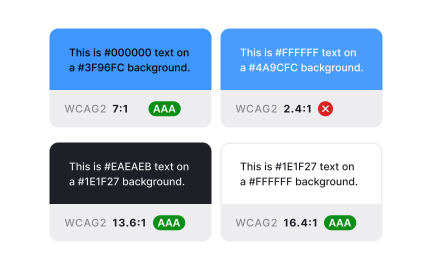 Color contrast and accessibility review