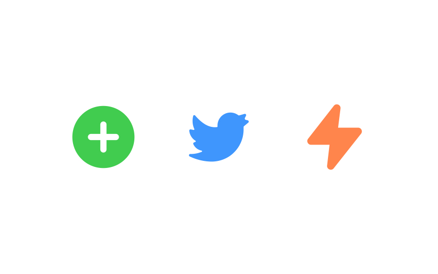 Colored icons