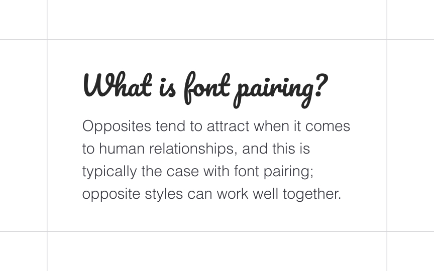 Combining distinct and neutral typefaces Best Practice