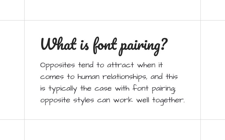 Combining distinct and neutral typefaces Bad Practice