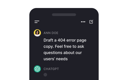 Communicate and ask questions