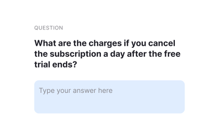 Comprehension survey