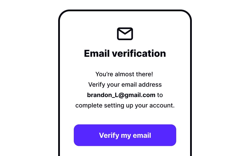 Confirm phone number or email Best Practice