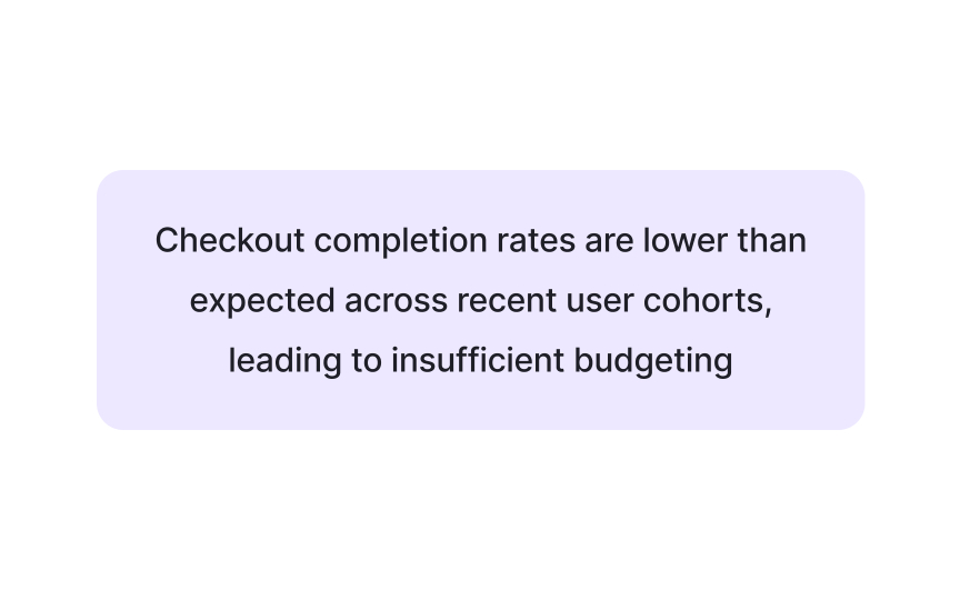 Connecting case study problems to user and business context Bad Practice