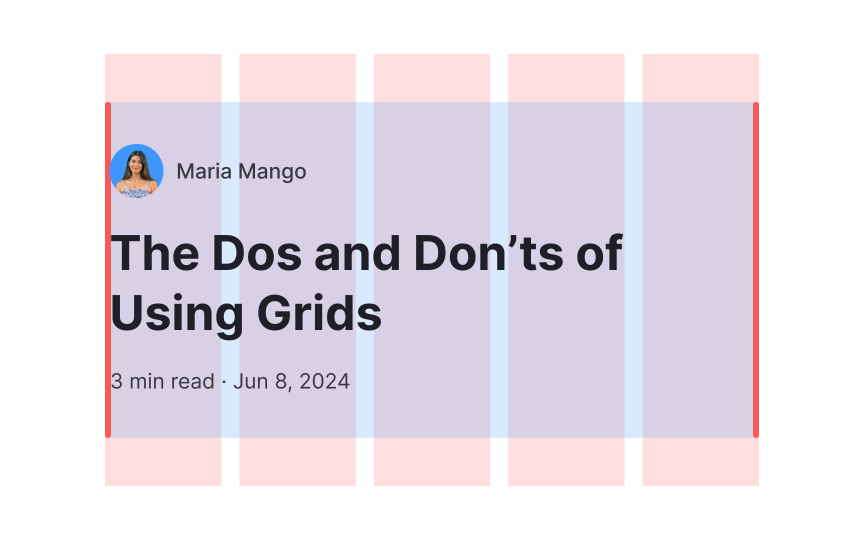 Align containers within grid borders Best Practice