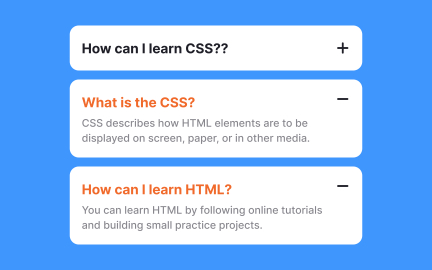 Select the accordion behavior depending on users' needs