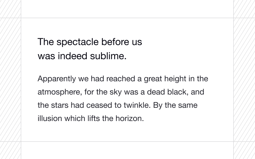 Contrast font sizes Bad Practice