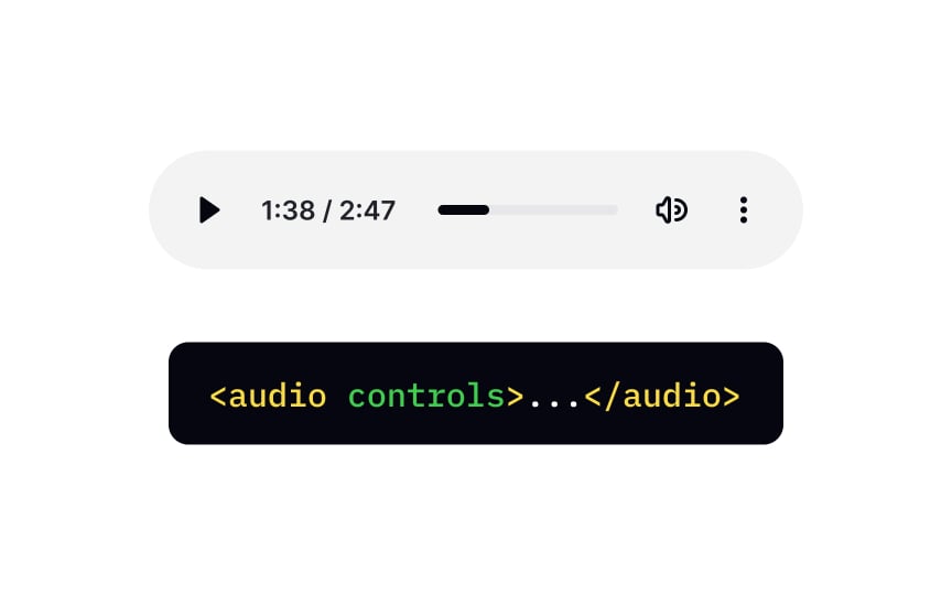 The controls attribute