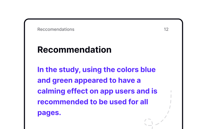 Conveying recommendations Best Practice