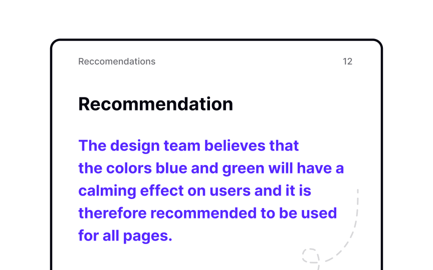 Conveying recommendations Bad Practice