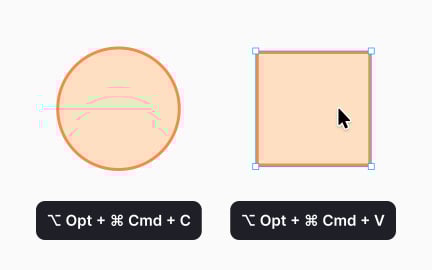 Copying properties between layers