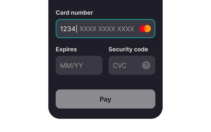 Simplify card number input Best Practice