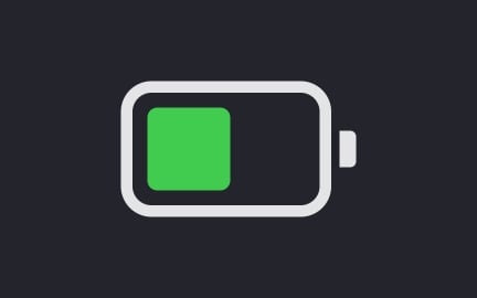 Dark mode saves battery