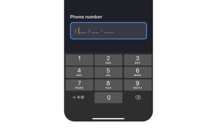 Use contextual keypads to minimize actions