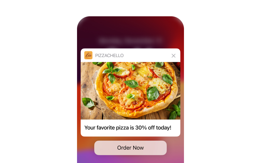 Designing rich push notifications with media elements Best Practice