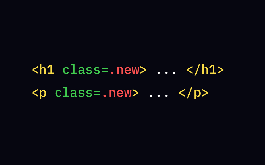 Different elements can belong to the same class Bad Practice