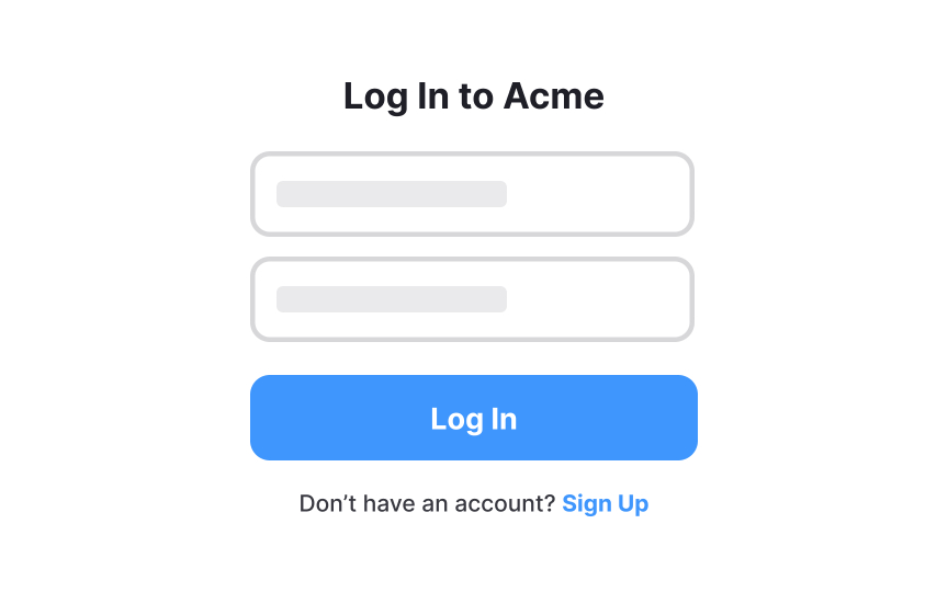 Differentiate login and signup Best Practice