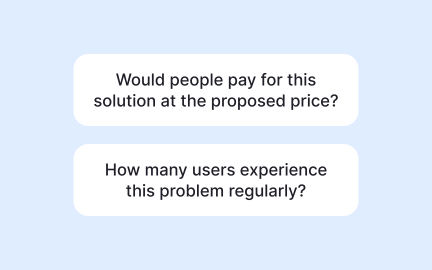 Differentiate validation from ideation